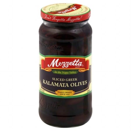 Mezzetta SLICED GREEK KALAMATA OLIVES
