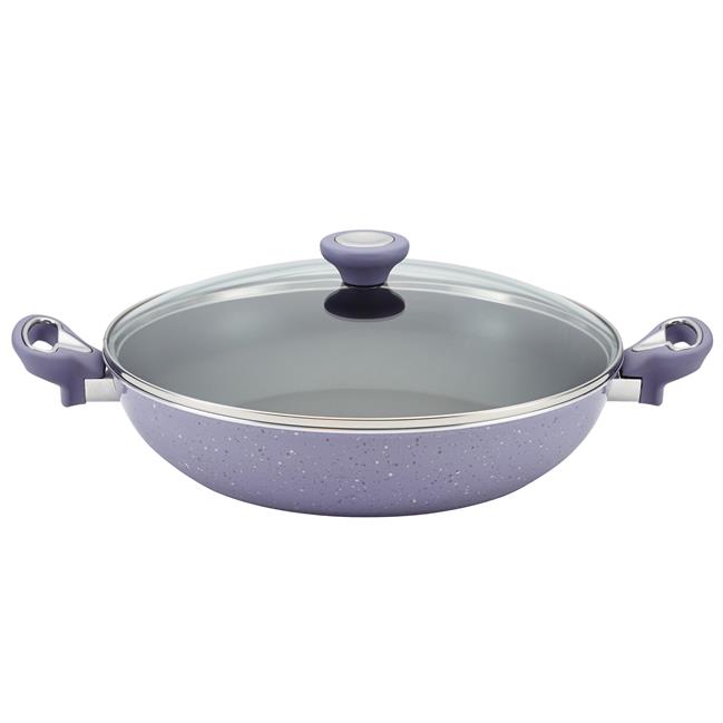 16093 12.5 In. Covered Skillet With Side Handles - Lavender