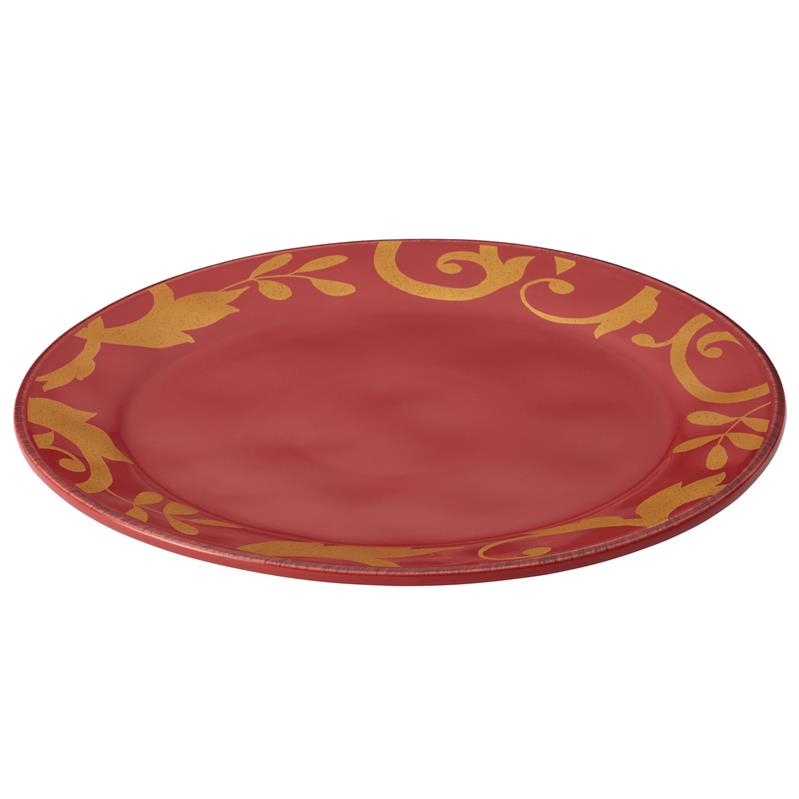 52794 12.5 In. Round Platter - Cranberry Red