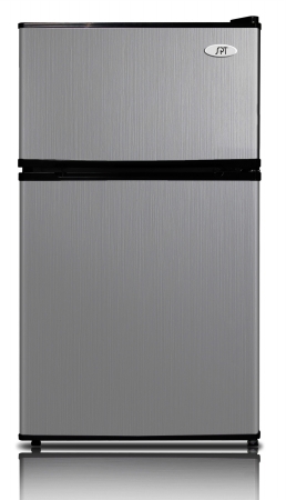 3.1 Cu.ft. Double Door Refrigerator In Stainless Steel - Energy Star