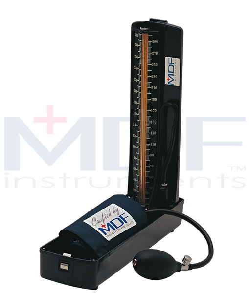 MDF Instruments MDF80011 Desk Mercury Sphygmomanometer -Black -Adult