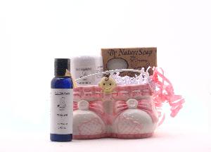 Natural Gift Baskets 245 Baby Girl Organic Party Favor