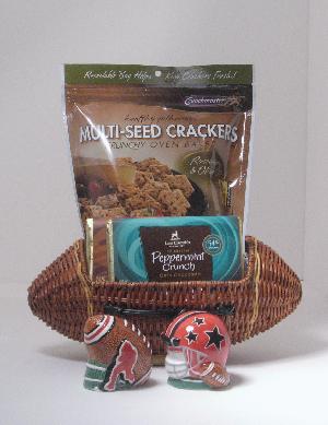Natural Gift Baskets 226 Yummy Football Basket
