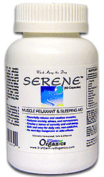 4 Organics Serene60 Muscle Relaxant amp; Sleep Aid Bottle 60 capsules