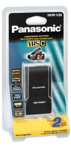 Panasonic HHRV20A Battery Pack Up To 2 Hrs.  For VhsC Palmcorder Camcorders