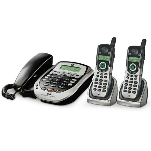 General Electric 25881EE3 5.8Ghz Corded-Cordless Phone Bundle With Answering Machine
