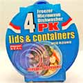 Bulk Savings 332795 Fresh Seal Plastic Storage Containers With Lids Case of 24