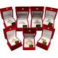 QVC 357317 Qvc Quality Womens Cz Rings Gift Boxed-Gold- Case of 6