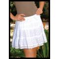 Women's 3 Tier Eyelet Skirt- Case of 18