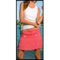 Women's Cotton Gauze Embellished 3-Tier Mini Skirt- Case of 18