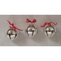 Bulk Savings 349273 Set Of 3 Christmas Silver Bells- Case of 180