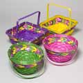 DD Discounts 318911 Solid Easter Baskets With Tri-Color Woven Band- Case of 96