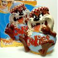 Looney Tunes 324448 Looney Tune s Cookie Crazy Taz Cookie Jar Pack of 4
