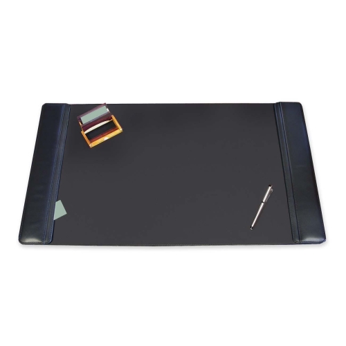 Llc 513361 Sagamore Desk Pad W/flip-open Side Panels, 36 X 20, Black