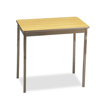 Ut183030lq Utility Table, Rectangular, 30w X 18d X 30h, Oak/brown