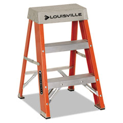Davidson Ladder, Inc. Fs1502 Fiberglass Heavy Duty Step Ladder, 28.28'', Orange, 2 Steps