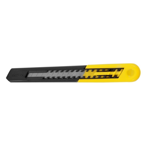 . 10150 Straight Handle Knife W/retractable 13 Point Snap-off Blade, Black/yellow