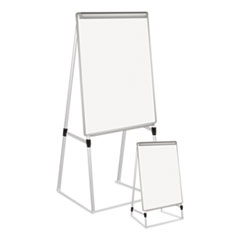 Bi-silque Visual Communication Products Silver Easy Clean Dry Erase Quad-pod Presentation Easel, 45'' To 79'', Silver