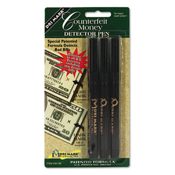 3513b1 Smart Money Counterfeit Bill Detector Pen For Use W/u.s. Currency, 3/pack