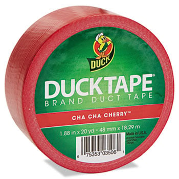 . 1265014 Colored Duct Tape, 1.88'' X 20yds, 3'' Core, Red