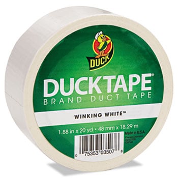 . 1265015 Colored Duct Tape, 1.88'' X 20yds, 3'' Core, White