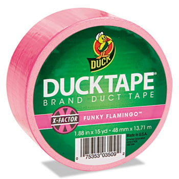 . 1265016 Colored Duct Tape, 1.88'' X 15yds, 3'' Core, Neon Pink