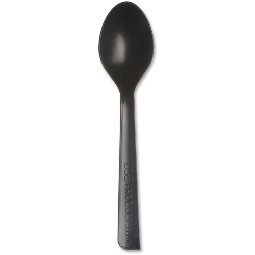 Eco-products, Inc. Eps113 100% Recycled Content Cutlery, Spoon, 6'', Black, 1000/carton