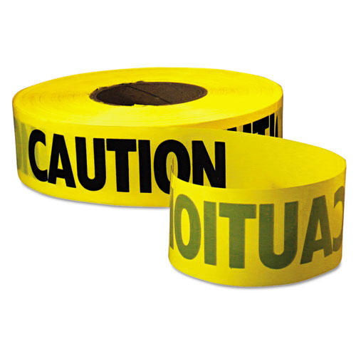 . 771001 Caution Barricade Tape, 3'' X 1000ft, Yellow/black