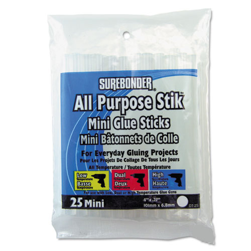 Dt25 Hot Melt Glue Sticks, All Temps, 25/pk
