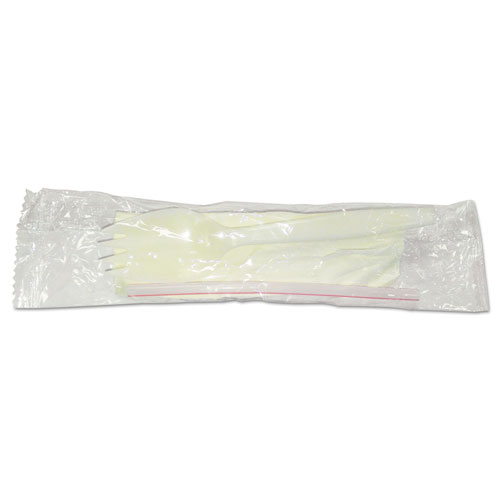 Schoolkit Wrapped Cutlery Kit, Spork/straw/napkin, 5.25'', White, 1000/carton