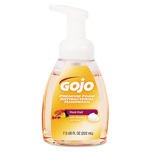 571006ea Premium Foam Antibacterial Hand Wash, Fresh Fruit Scent, 7.5oz Pump