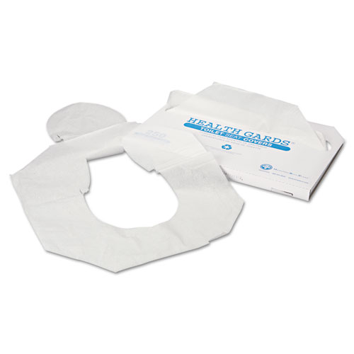 Hg1000 Health Gards Toilet Seat Covers, Half-fold, White, 250/pack, 4 Packs/carton