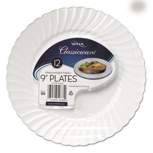 Rscw91512wpk Plate,rnd,9in,12/pk,wh