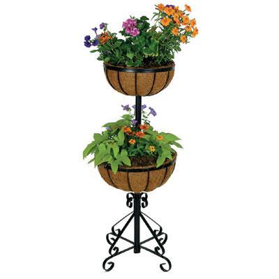 2 Tier Forge Planter