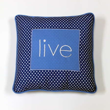 10-18b030live Simplicity Blue - Decorative Pillow - Live