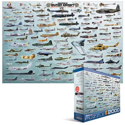 8220-0578 Evolution Of Military Aircraft 2000-piece Puzzle