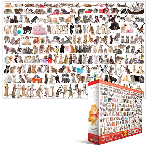 8220-0580 The World Of Cats 2000-piece Puzzle