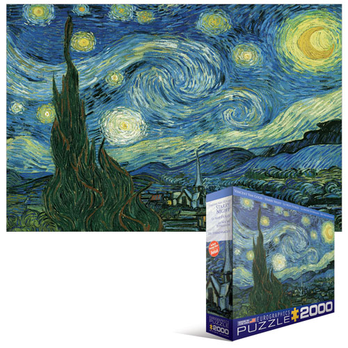 8220-1204 Starry Night By Vincent Van Gogh 2000-piece Puzzle