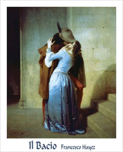 1000-148 The Kiss Francesco Hayez Poster