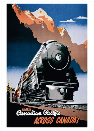 1010-1 Travel Cp Across Canada Peter Ewart Poster