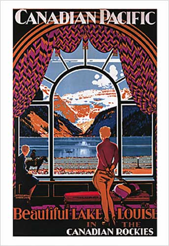 1010-5 Beautiful Lake Louise Kenneth Shoesmith Poster