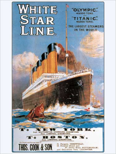 1030-1333 Titanic White Star Line Poster
