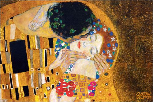 1500-0142 The Kiss (detail) Gustav Klimt Poster