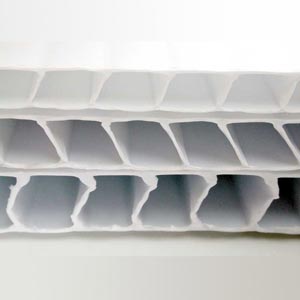 111555 4' X 8' Corrugated Plastic Sheet - 4mm White