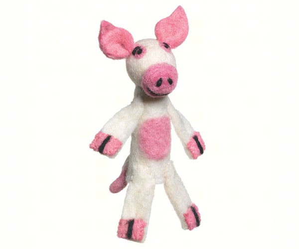 Dzi482006 Pig Woolie Fingerpuppet Ornament