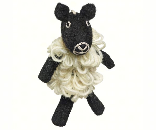 Dzi482008 Sheep Woolie Fingerpuppet Ornament