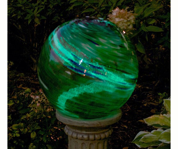 Ev8141 10 Inch Green Swirl Illuminaire Gazing Globe