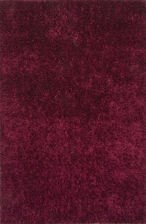 Rug119247 Solid Pattern Polyester Purple Shag Rug ( 3.6x5.6 )