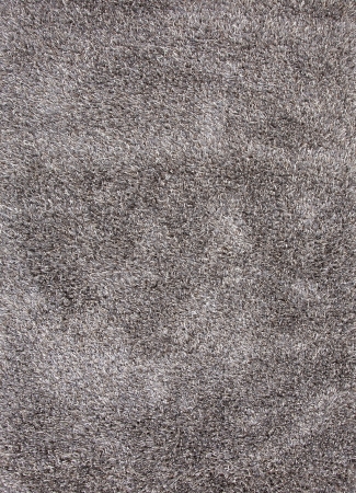 Rug106956 Solid Pattern Wool/ Polyester Gray/ivory Shag Rug ( 9x12 )