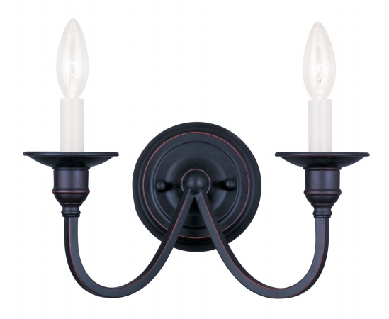 Livex 5142-67 2 Light Wall Sconce In Olde Bronze